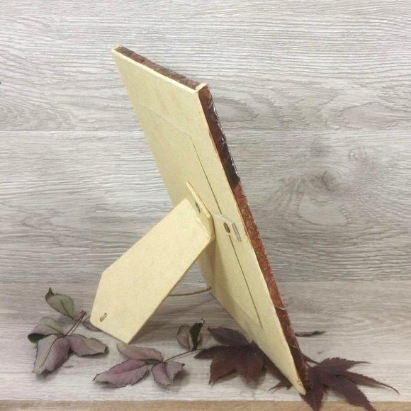 Vintage Dry Leaf Photo Frame Tabletop Boho Ornament Free Stand Display Décor - Picture 11 of 16